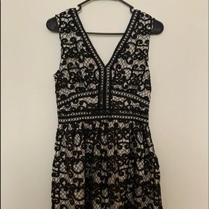 Sugarlips black & white chrochet lace dress/NWT
